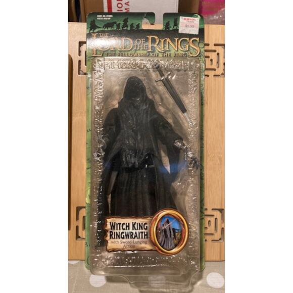 Vintage Y2K Toy Biz LOTR Fellowship of the Ring Witch King Ringwraith Figure - Picture 1 of 3